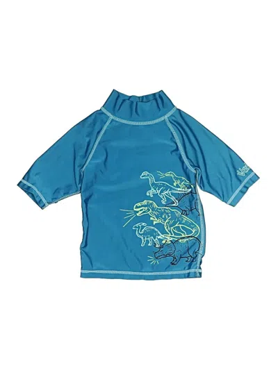 Pre-owned Uv Skinz Kids' Short Sleeve Turtleneck In Blue