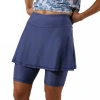 Uv Skinz Skirted Swim Jammerz In Washed Navy