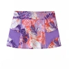 Uv Skinz Babies'  Sporty Swim Skirt In Lilac Tropical