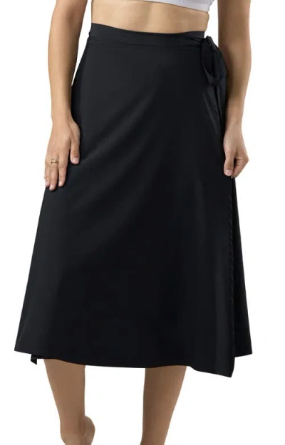 Uv Skinz Upf Sun Wrap Skirt In Black