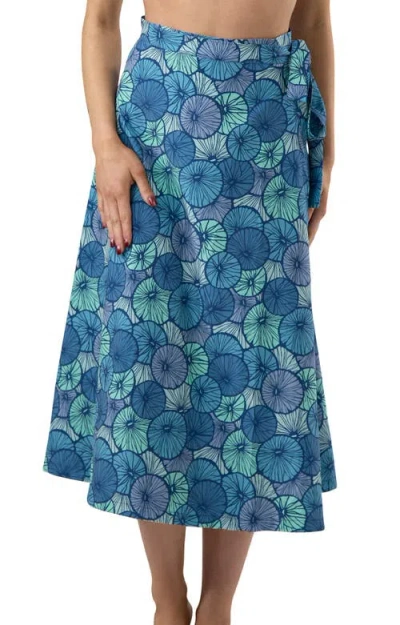 Uv Skinz Upf Sun Wrap Skirt In Blue