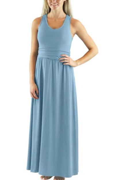 Uv Skinz V-neck Maxi Dress In Blue