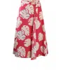 Uv Skinz Wrap Skirt In Berry Flora