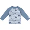 Uv Skinz Zippy Long Sleeve Sun & Swim Shirt In Blue