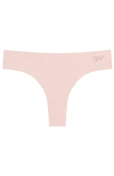 Uwila Warrior Days Of The Week Vip Thong In Rose Quartz