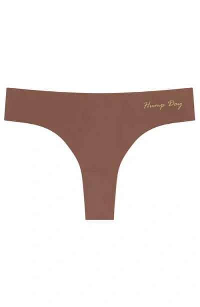 Uwila Warrior Days Of The Week Vip Thong In Toffee