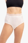 Uwila Warrior High Waisted Soft Silk Briefs In White