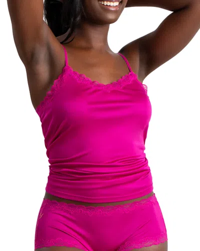 UWILA WARRIOR LACE TRIM SILK CAMISOLE