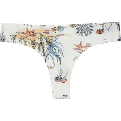 Uwila Warrior Printed Vip Thong In Sea Print