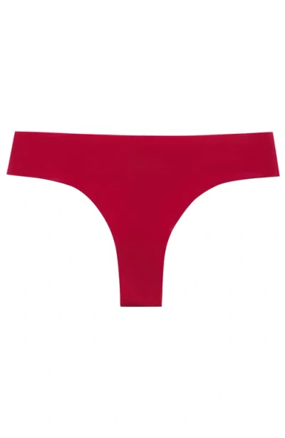 Uwila Warrior Soft Seamless Thongs In Red