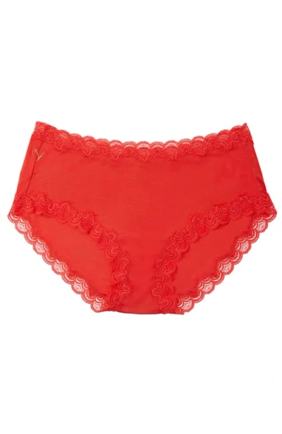 Uwila Warrior Soft Silk Briefs In Red