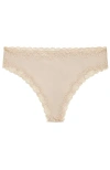 Uwila Warrior Soft Silk Thong Underwear In Neutral