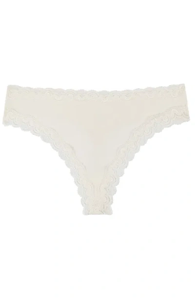 Uwila Warrior Soft Silk Thong Underwear In White