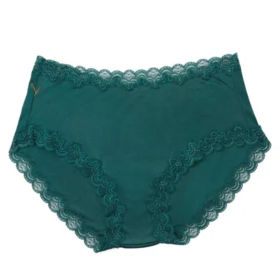 Uwila Warrior Women's Green Soft Silk Briefs - Smoke Pine In Brown