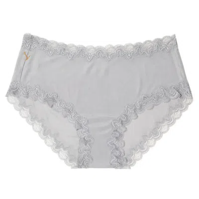 Uwila Warrior Women's Grey Soft Silk Briefs - Alloy In Gray