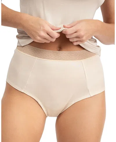 Uwila Warrior Women's High Waisted Soft Silk Brief In Neutral