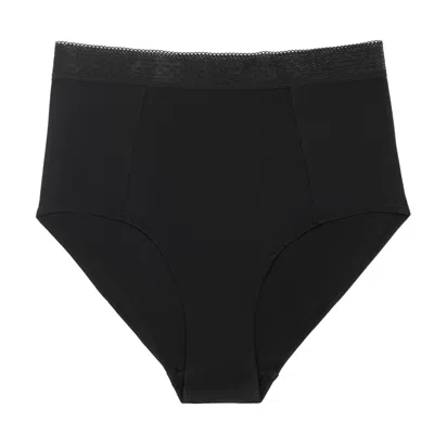 Uwila Warrior Women's High Waisted Soft Silk Briefs - Tap Shoe Black