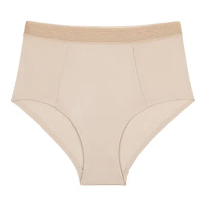 Uwila Warrior Women's Neutrals High Waisted Soft Silk Briefs - Smoke Grey In Brown