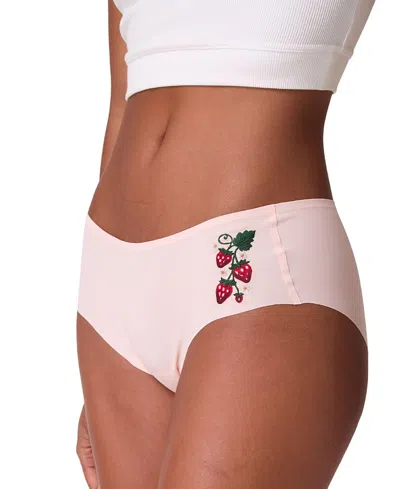 Uwila Warrior Women's Soft Seamless Briefs With Embroidery In Metallic