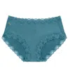 Uwila Warrior Women's Soft Silk Briefs - Storm Blue In Blue