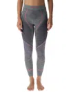 Uyn Logo-waistband Performance Leggings In Silver