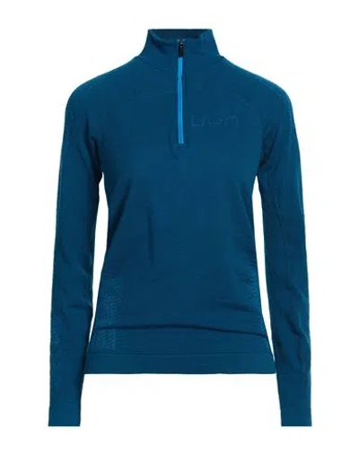 Uyn Fusyon Cashmere Woman T-shirt Deep Teal Size L Polyamide, Wool, Polypropylene In Blue