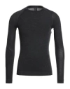 Uyn Man Sweater Charcoal Size S/m Polyamide, Lyocell, Polyester, Polypropylene, Cashmere In Black