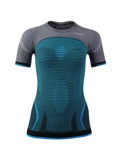 Uyn Patterned Short-sleeved T-shirt In Blue