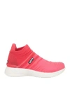 Uyn Woman Sneakers Coral Size 7 Textile Fibers In Red