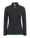 Uyn Woman Sweatshirt Charcoal Size Xs Polyester, Wool, Elastane In Black