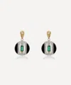 V By Laura Vann 18ct Gold-plated Daphne Circle Drop Earrings