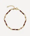 V By Laura Vann 18ct Gold-plated Marlowe Enamel Bracelet