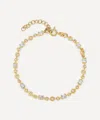 V By Laura Vann 18ct Gold-plated Vermeil Silver Lyla White Topaz Bracelet