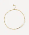 V By Laura Vann 18ct Gold-plated Vermeil Silver Twisted Link Vintage Chain Necklace