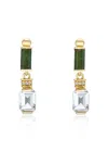 V By Laura Vann Embellished 18kt Gold Vermeil Drop Earrings In Gold