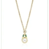V BY LAURA VANN GREEN OLIVE NECKLACE