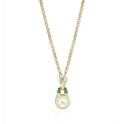 V By Laura Vann Green Olive Necklace In Gold