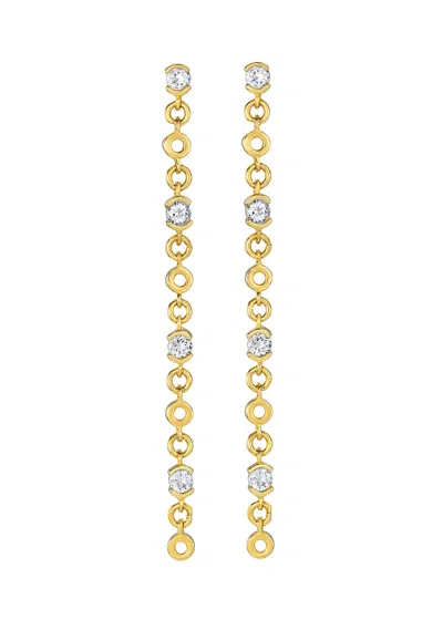 V By Laura Vann Laura Vann Lyla 18kt Gold Vermeil Drop Earrings