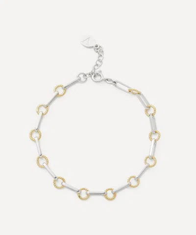 V By Laura Vann Mixed Metal Twisted Link Vintage Chain Bracelet