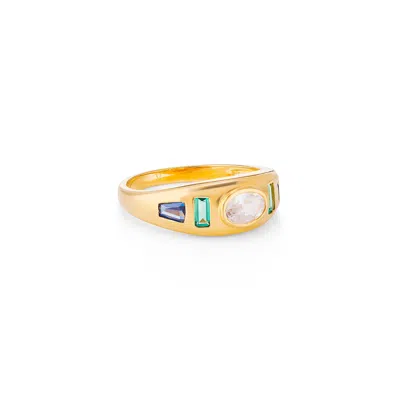 V By Laura Vann Sara Gypsy 18kt Gold-plated Ring In Gold