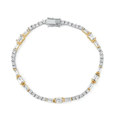 V By Laura Vann Verity Tennis Bracelet In White