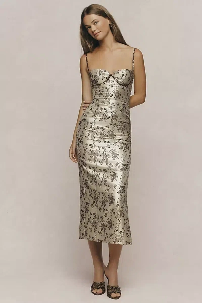 V. Chapman Aurora Dress In Gold