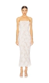 V. Chapman Midi-kleid Capulet In White