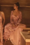 white christmas dresses The Carmella Dress in Blue Tapestry Rose 8 / Blue Tapestry Rose main image 1
