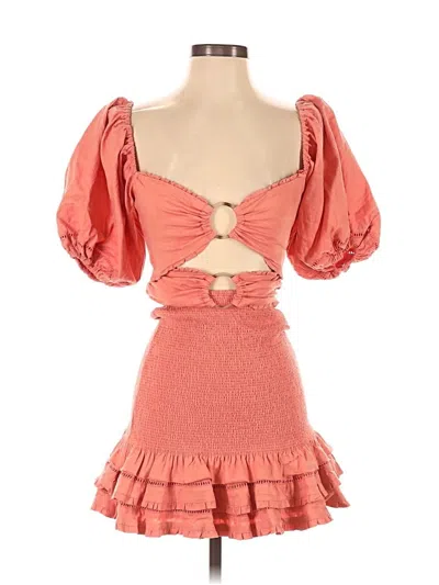 Pre-owned V. Chapman Cocktail Dress In Orange