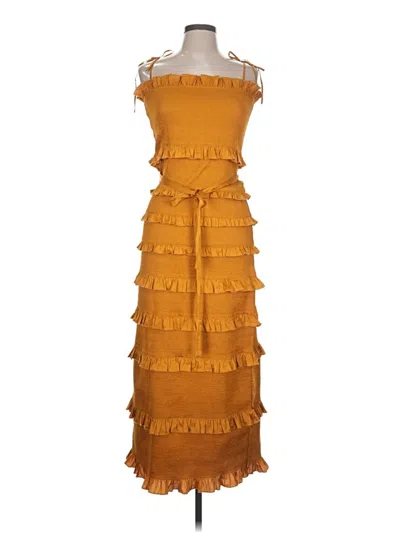 Pre-owned V. Chapman Cocktail Dress In Orange
