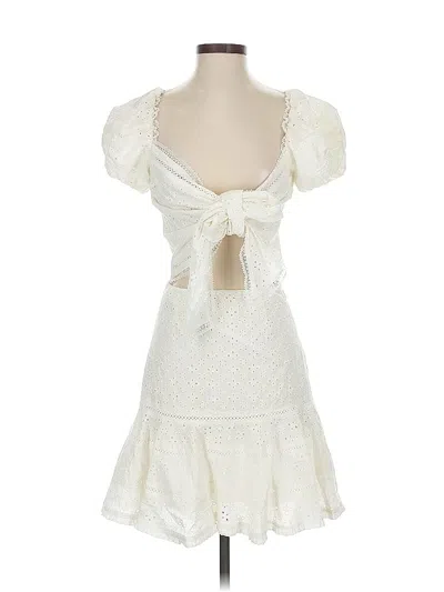 Pre-owned V. Chapman Cocktail Dress In White