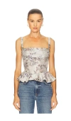 V. Chapman Effie Top In Gray