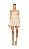 V. Chapman Elena Mini Dress In Neutral