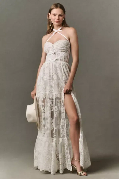 V. Chapman Eloise Maxi Dress In White